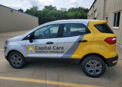 custom graphics on delivery vehicle