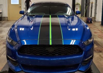 custom striping on sports car
